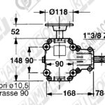 Scatola gruppo rinvio pesante per spandiconcime