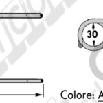DENTE-MOLLA H=180 - L=88 - Filo ø5 - Punte PIEGATE