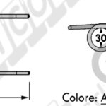 DENTE-MOLLA H=195 - L=74 - Filo ø5 - Punte PIEGATE