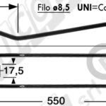 DENTE-MOLLA Filo ø 8,5 - UNI